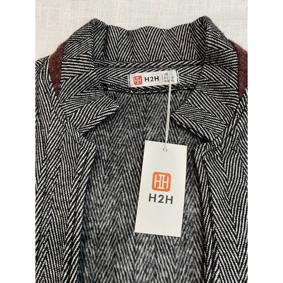 H2O - Maroon Shirt and tweed grey Street Fashion button front men's Top size L - Picture 3 of 4